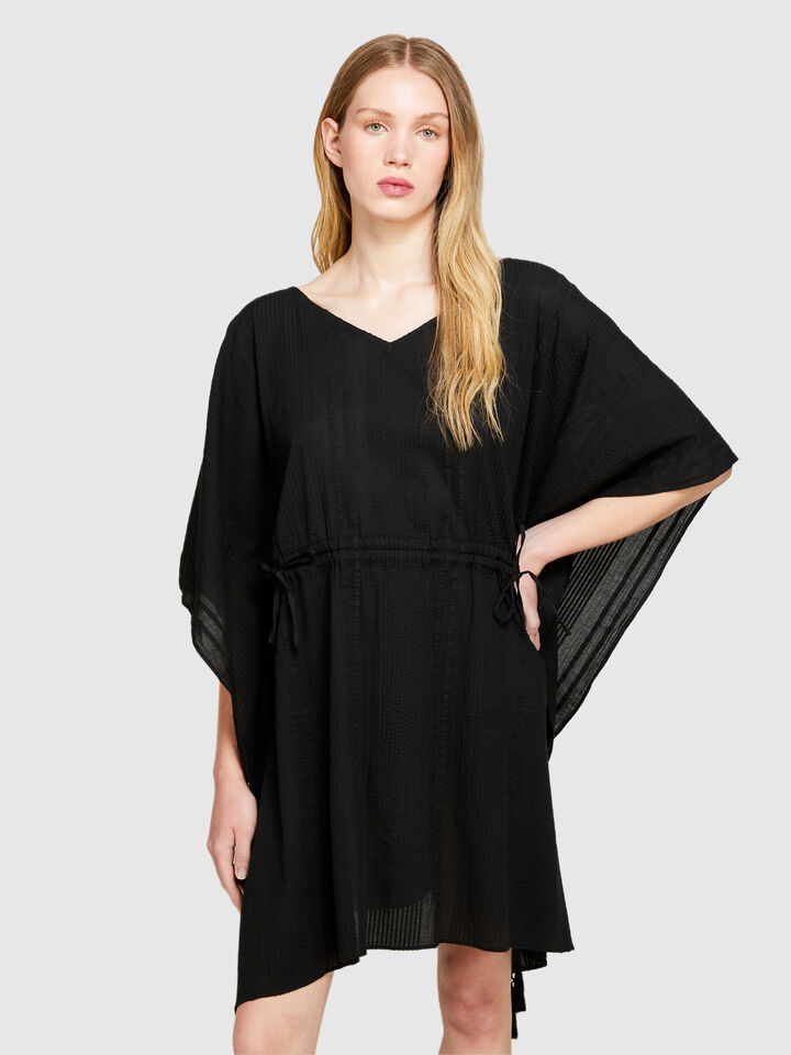 Kaftan with curl - null - Black | Sisley image number 4